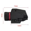 Tactical 150 Lumen Pistol LED Torch / Red Laser Combo- Black
