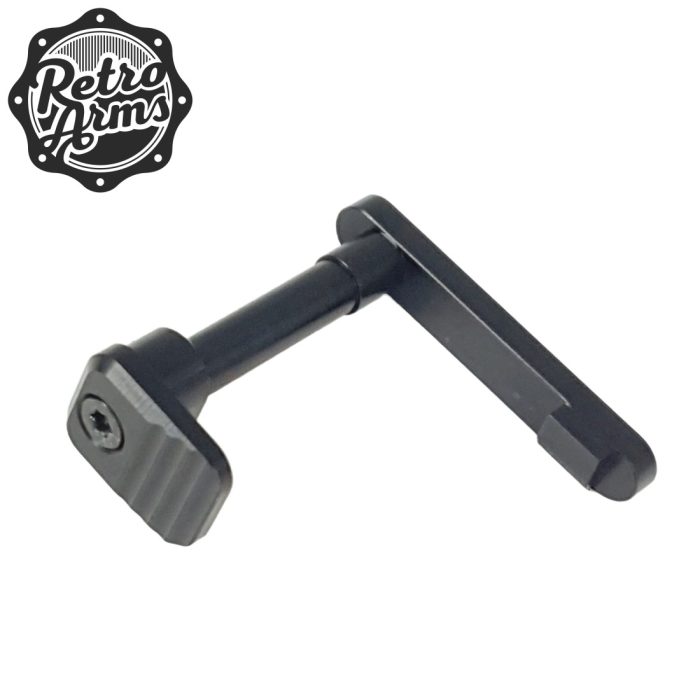 Retro Arms CNC Magazine Release Catch for AR15/M4/M16 Style A - Black (7029)