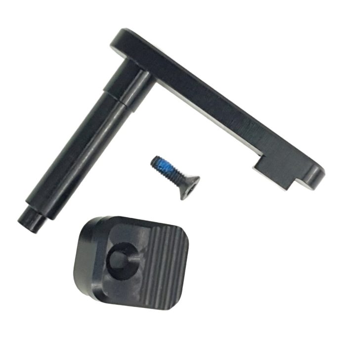 Retro Arms CNC Magazine Release Catch for AR15/M4/M16 Style A - Black (7029)