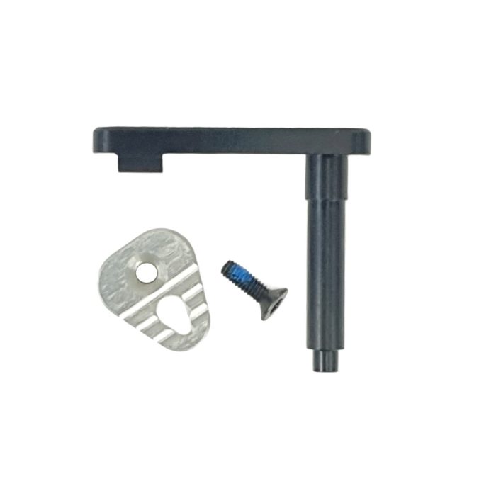 Retro Arms CNC Magazine Release Catch for AR15/M4/M16 Style B - Silver (7032)