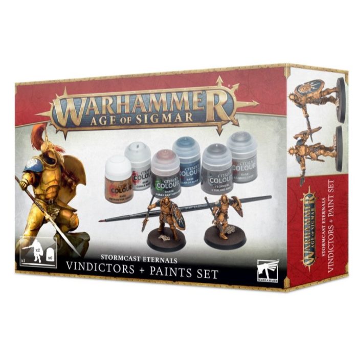 WARHAMMER Stormcast Eternals Vindictors + Paints Set (60-10)