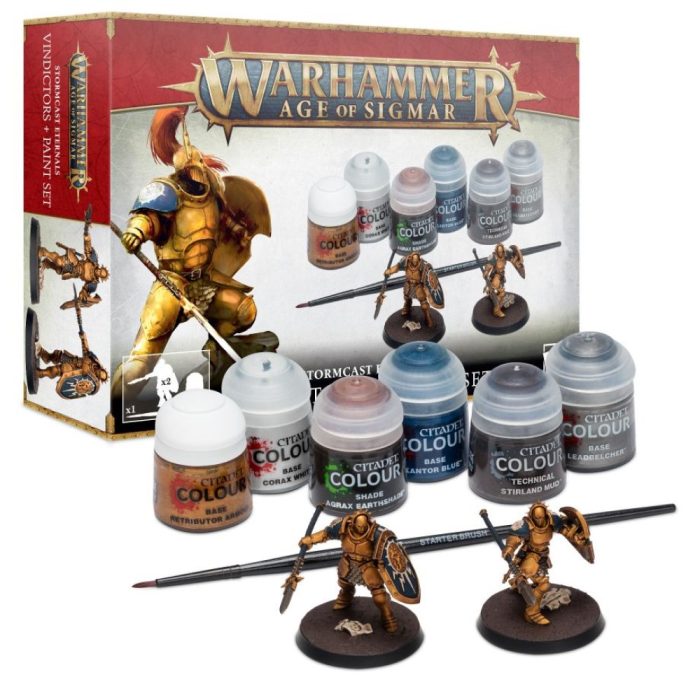 WARHAMMER Stormcast Eternals Vindictors + Paints Set (60-10)