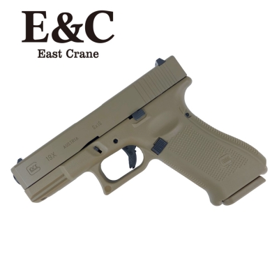 E&C Glock 19x Gas Blowback Gel Blaster Pistol – Tan