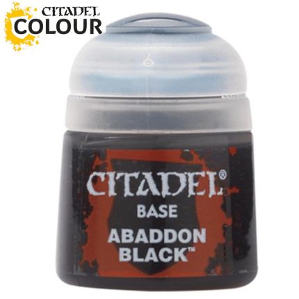 Games Workshop - Citadel Paints Base - Abaddon Black (21-25)