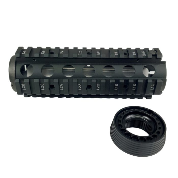 Knight Armament's 7 inch Metal Gel Blaster Handguard - Black by Kublai