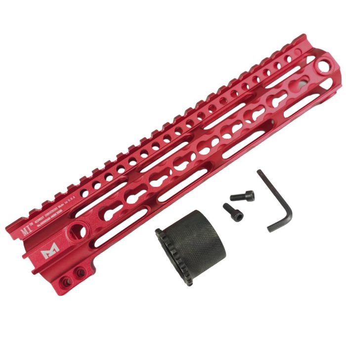 MI 10 Inch Metal Gel Blaster Handguard - Red