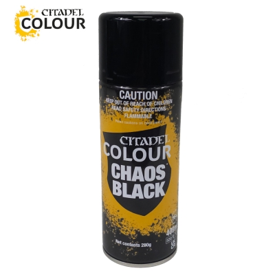 WARHAMMER – Citadel Colour – Chaos Black Undercoat Spray