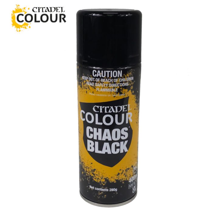 WARHAMMER - Citadel Colour - Chaos Black Undercoat Spray