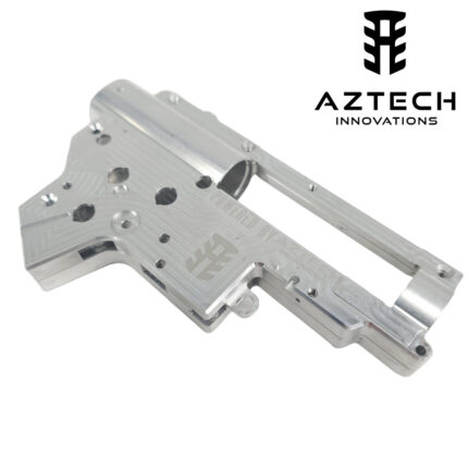 AZTECH Scythe V2 CNC Gel Blaster Gearbox in 7075 Alloy - Silver