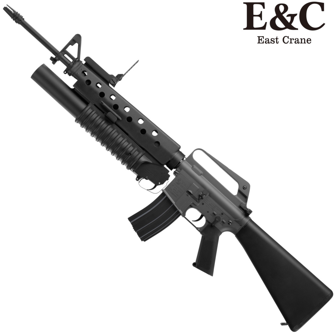 ec-colt-ar15-gel-blaster-with-m203-grenade-launcher-ec-703-grey-ultra-black (1) E&C Colt AR15 Gel Blaster with M203 Grenade Launcher (EC-703-Grey-Ultra) - Black/Grey