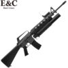 E&C Colt AR15 Gel Blaster with M203 Grenade Launcher (EC-703-Grey-Ultra) - Black/Grey