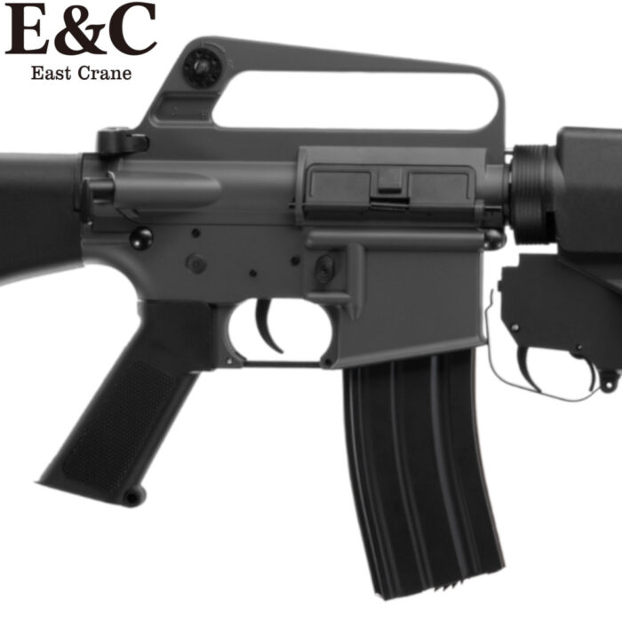 E&C Colt AR15 Gel Blaster with M203 Grenade Launcher (EC-703-Grey-Ultra) - Black/Grey