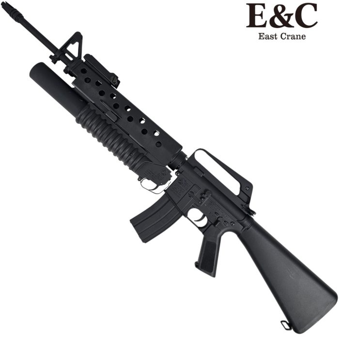 E&C M16 Gel Blaster with M203 Grenade Launcher (EC-703) - Black