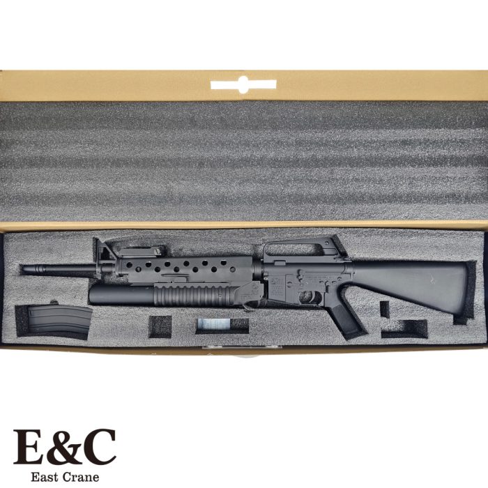 E&C M16 Gel Blaster with M203 Grenade Launcher (EC-703) - Black