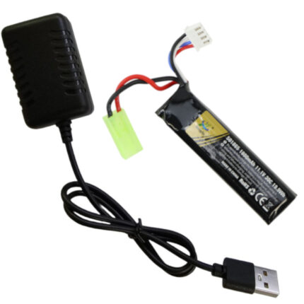 Elite Soldier 11.v Mini Tamiya Small Battery with USB Charger