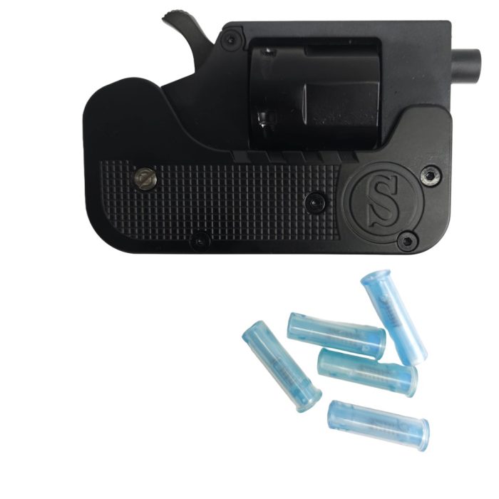 KELe Ghost Folding "Switch Gun" 5 Shot Revolver - Black