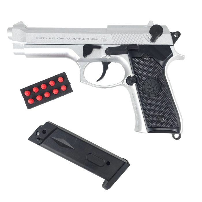 KELe GTW Beretta Manual Gel Blaster Pistol- Silver