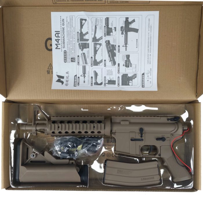 JM M4A1 Ver2 Gen8 AEG Gel Blaster Assault Rifle - Dark Earth