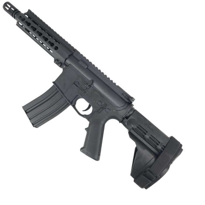 SUGE CQB Black AR15 Gel Blaster with Metal Gearbox - SS Pistol Brace Stock