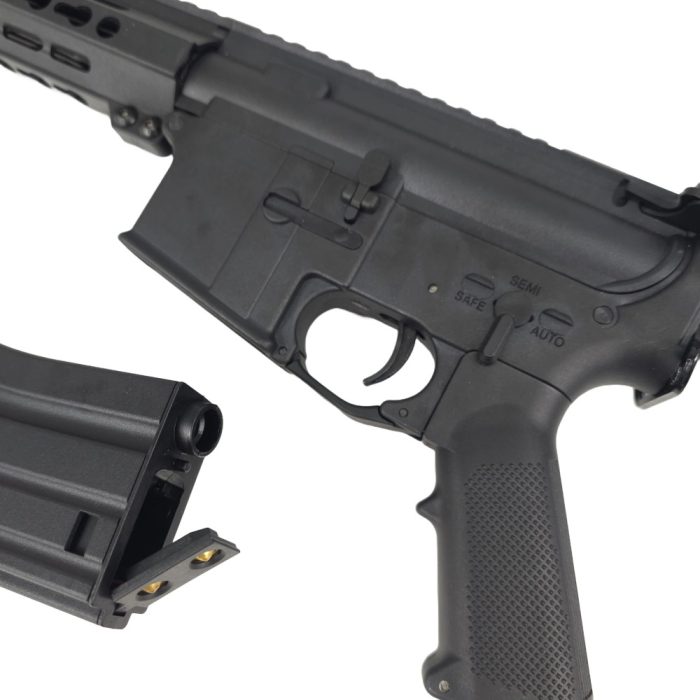 SUGE CQB Black AR15 Gel Blaster with Metal Gearbox - SS Pistol Brace Stock
