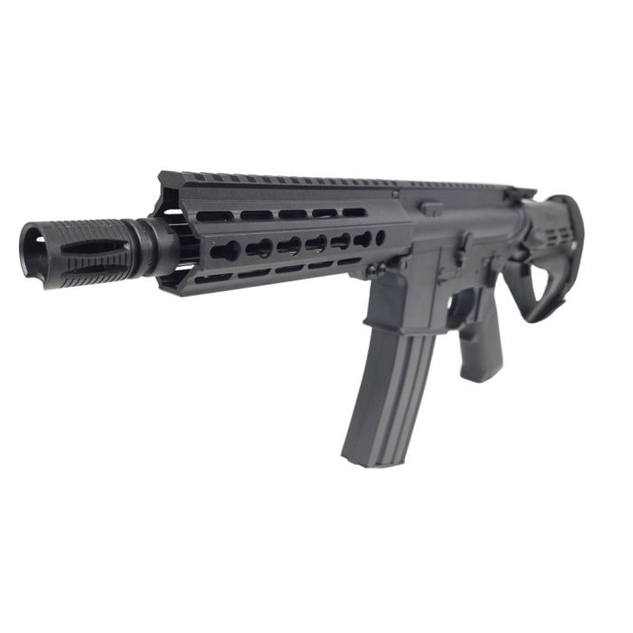 SUGE CQB Black AR15 Gel Blaster with Nylon Gearbox - SS Pistol Brace Stock