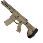 SUGE CQB Tan AR15 Gel Blaster with Nylon Gearbox - SS Pistol Brace Stock