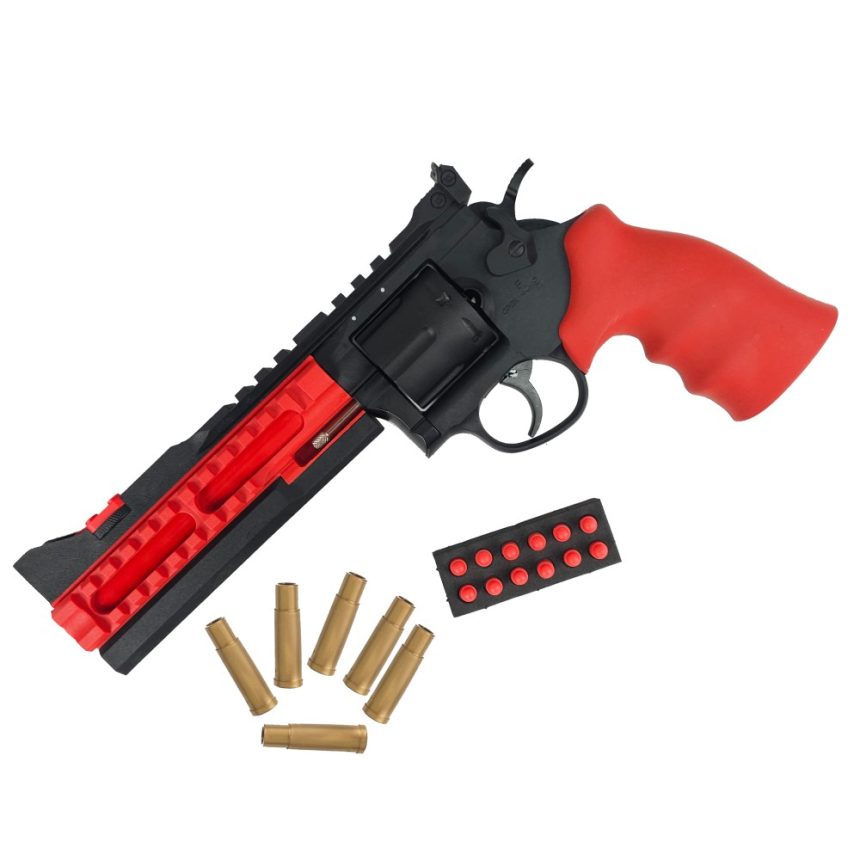 XL 357 Python Magnum Revolver -Black/Red (ZB004) | X-Force Tactical