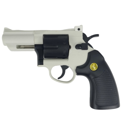 XL White 357 Python Gel Blaster Revolver – Short