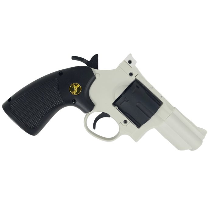 XL White 357 Python Gel Blaster Revolver - Short