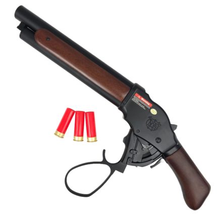 GE 1887 Winchester Shell Ejecting Green Gas Shotgun Gel Blaster - Black