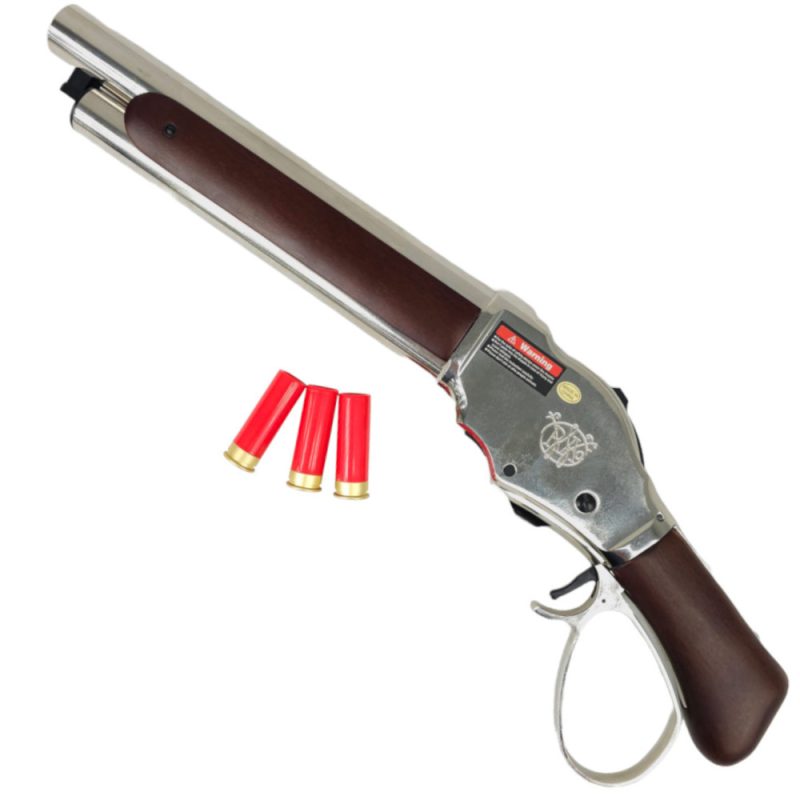 Shell Throwing Green Gun GE 1887 Winchester Shell Ejecting Green Gas Shotgun Gel Blaster - Black ...