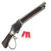 GE 1887 Winchester Shell Ejecting Green Gas Shotgun Gel Blaster - Silver
