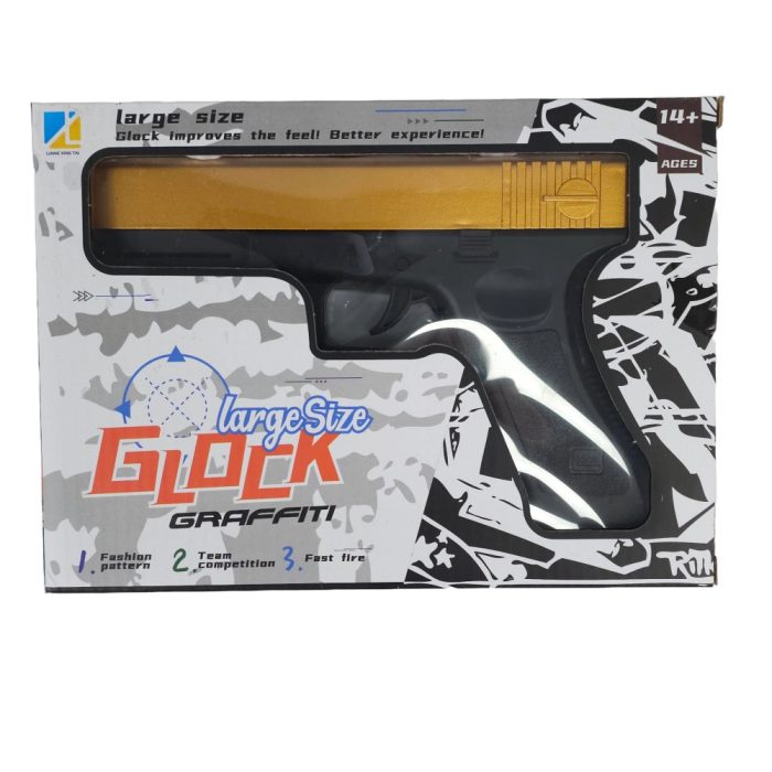 Graffiti Glock 18 Springer Manual Hopper Fed Gel Blaster