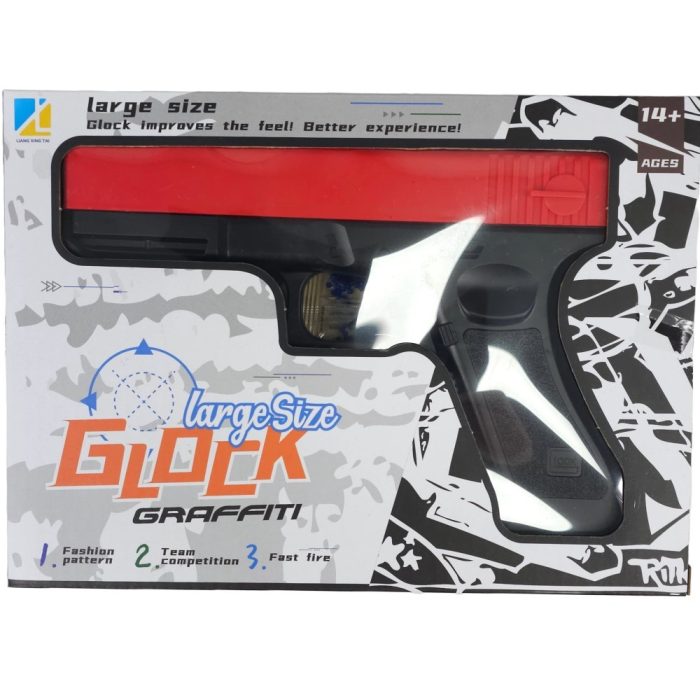 Graffiti Glock 18 Springer Manual Hopper Fed Gel Blaster