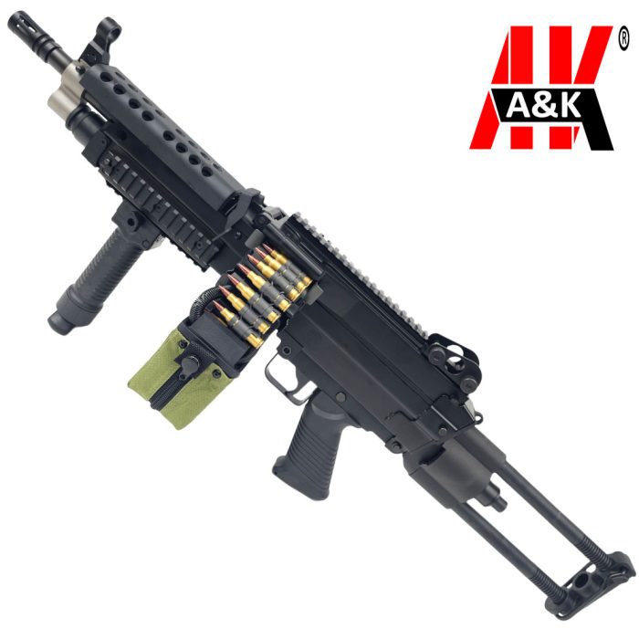 A&K M249P Paratrooper Light Machine Gun - Gel Blaster (Fully licensed FN Herstal Replica)