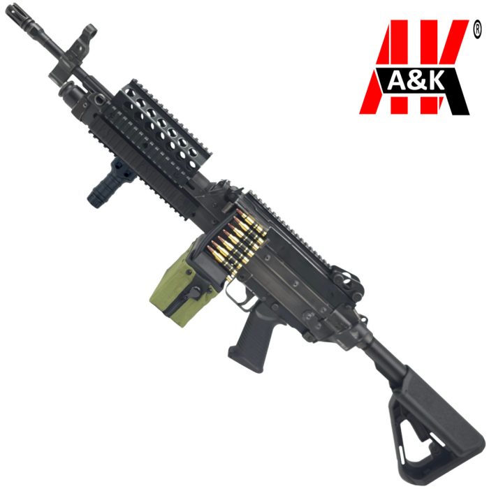 A&K MK46-MOD0 LMG Gel Blaster - Battle Worn Version (Fully licensed FN Herstal Replica)