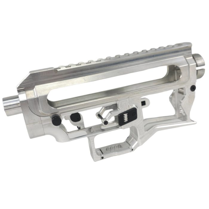 Aztech Chimera 2 Skeletonised CNC M4 Gel Blaster Receiver - Silver