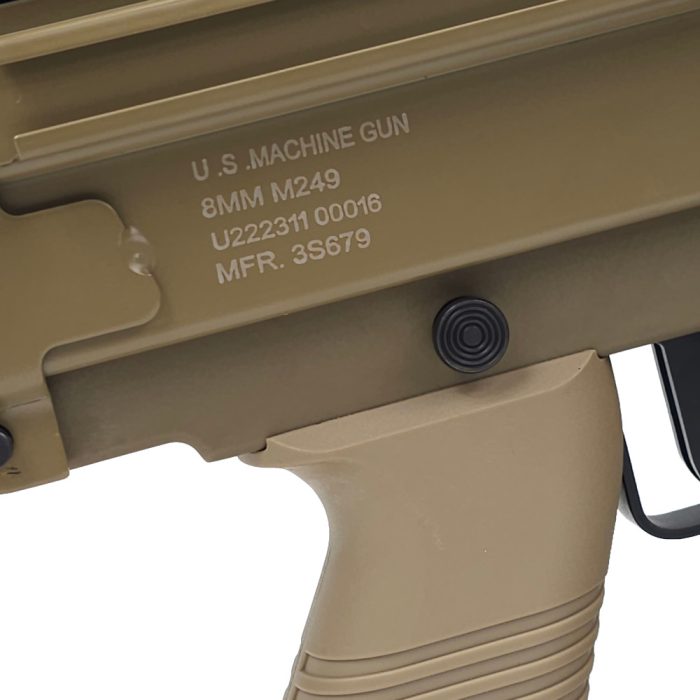 A&K M249-MK2 Light Machine Gun Gel Blaster FDE - Flat Dark Earth (Tan)