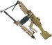 A&K M249-MK2 Light Machine Gun Gel Blaster FDE - Flat Dark Earth (Tan)