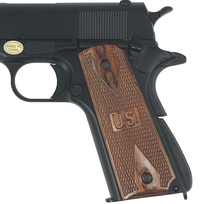 Colt 1911 "U.S." Engraved Laminated Wood Pistol Grips