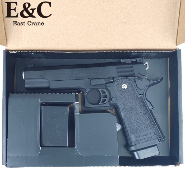 E&C 5.1 Hi-Capa CNC OPS-M.R.P Gas Blowback Gel Blaster Pistol - Black