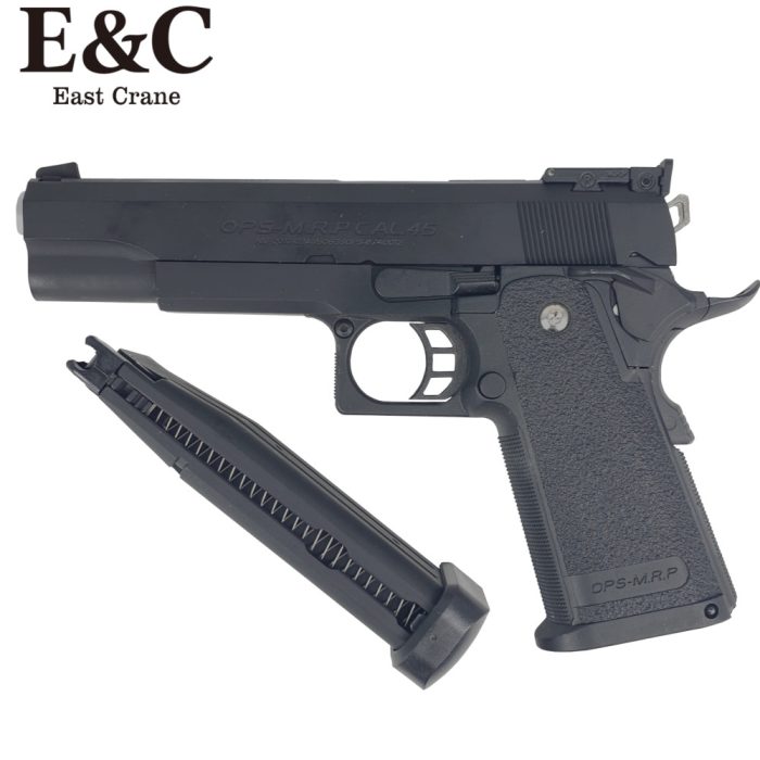 E&C 5.1 Hi-Capa CNC OPS-M.R.P Gas Blowback Gel Blaster Pistol - Black