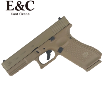 E&C Glock 17 Gen5 Gas Blowback Gel Blaster Pistol – Dark Earth (Tan)