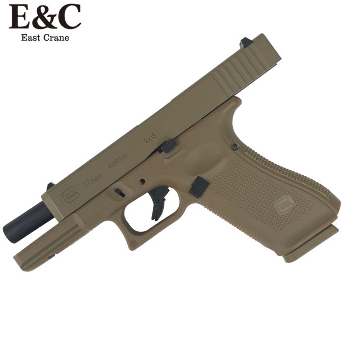 E&C Glock 17 Gen5 Gas Blowback Gel Blaster Pistol - Dark Earth (Tan ...