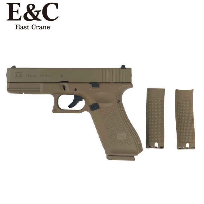 E&C Glock 17 Gen5 Gas Blowback Gel Blaster Pistol - Dark Earth (Tan)E&C Glock 17 Gen5 Gas Blowback Gel Blaster Pistol - Dark Earth (Tan)