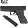 E&C Glock 18C Semi/Full Auto Gas Blowback Gel Blaster Pistol - Black (EC-1103)