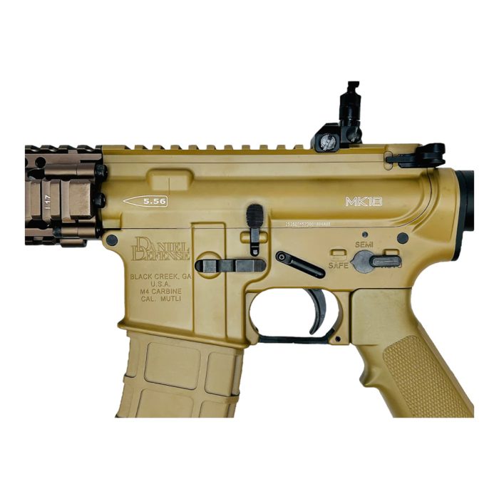 Golden Eagle Daniel Defense MC6593MT MK18 MOD1 Metal Gas GBBR Gel Blaster - Full Dark Earth (Tan) - (MT6593MT-T)