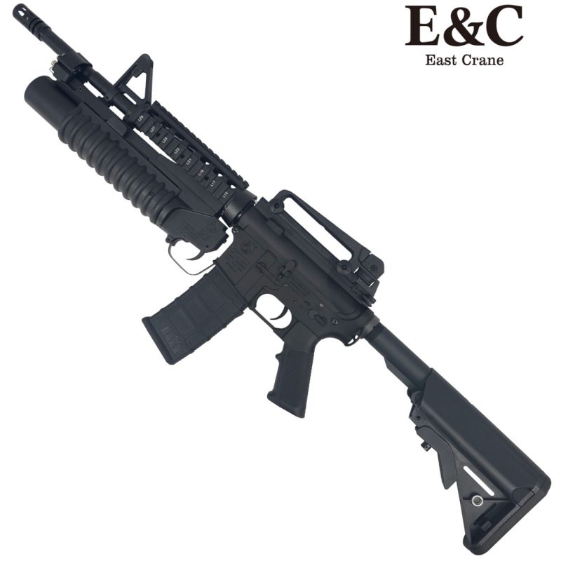 M4A1 カービン M203 グレネードランチャーを装備の写真素材