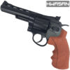 HWASAN 4 inch Revolver - CO2 Foam Dart Blaster - Black (FSC1002BW4)