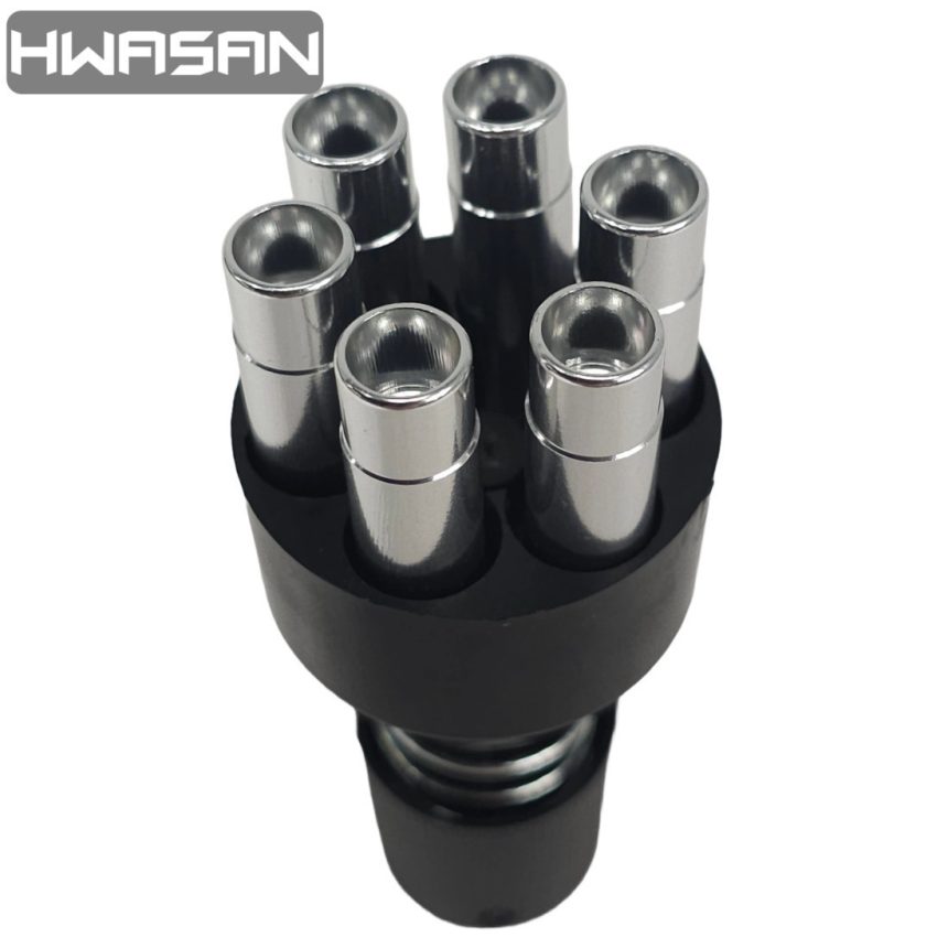 HWASAN 2.5 Inch Revolver - CO2 Foam Dart Blaster - Dark Chrome ...